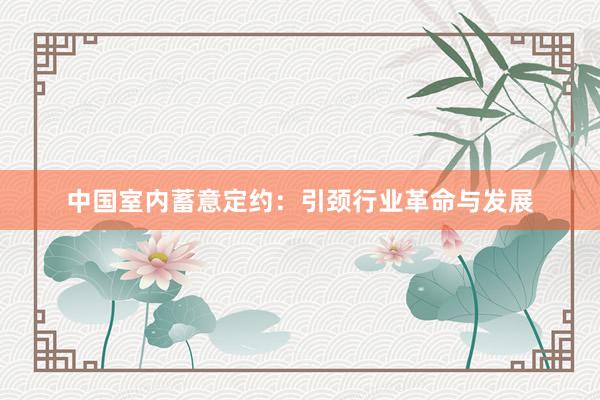 中国室内蓄意定约：引颈行业革命与发展