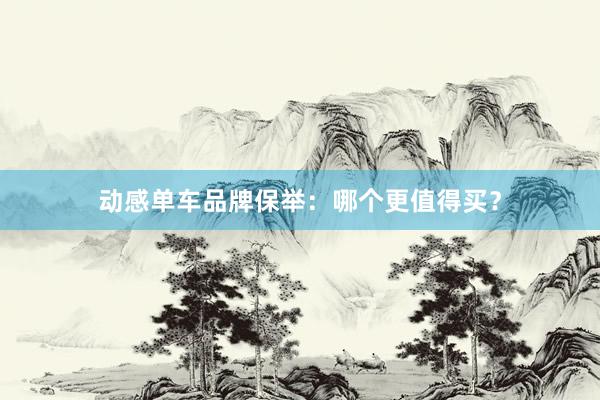 动感单车品牌保举：哪个更值得买？